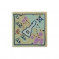 3068bpb0014 Lego Fliese rot Aufdruck Geschenk goldfarbig