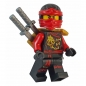 njo186 Lego Minifigur Kai mit zwei Schwertern