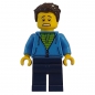 twn331 Lego Minifigure Man with dark blue Hoodie