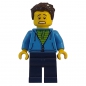 twn331 Lego Minifigur Mann mit dunkelblauem Kapuzenpullover