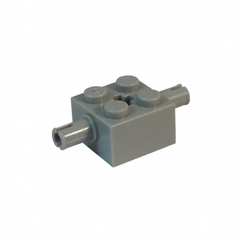 30000 Lego Brick with two Pins lightbluishgray
