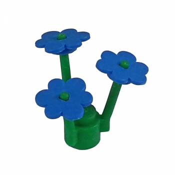 3742 Lego Blume blau mit grünem Stängel
