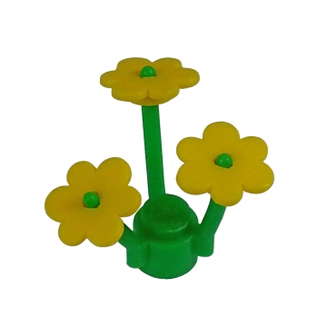 3742 Lego Flower yellow with lightgreen stem