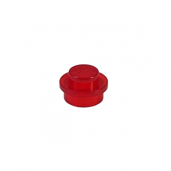 4073 Lego Platte rund transparent rot