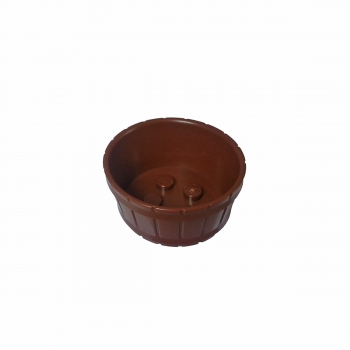4424 Lego Barrel Container reddishbrown