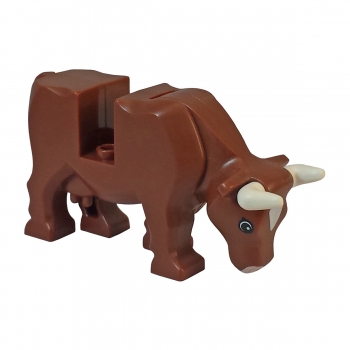 LEGO braune Kuh mit Hörnern Long Horn Rind Castle 10193,60052,64452 *E116*