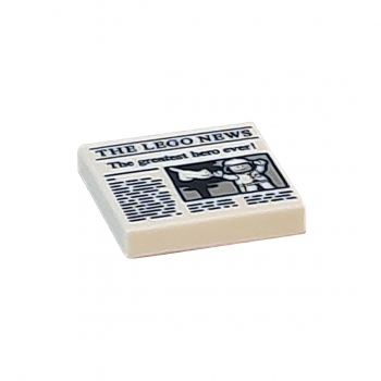 3068bpb1105 Lego Fliese weiß mit Aufdruck THE LEGO NEWS
