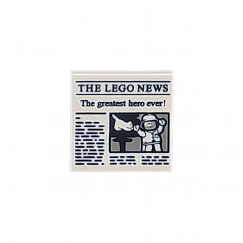 3068bpb1105 Lego Fliese weiß mit Aufdruck THE LEGO NEWS