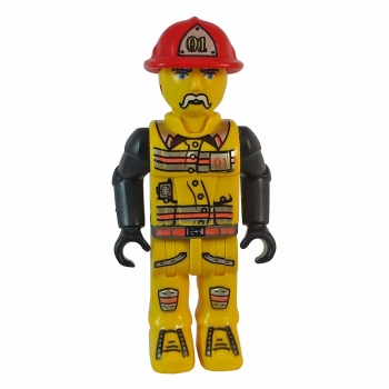 js001 Lego 4 Juniors Jack Stone Figur Feuerwehrmann