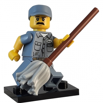 71011 Lego Figur Nr. 9 Hausmeister