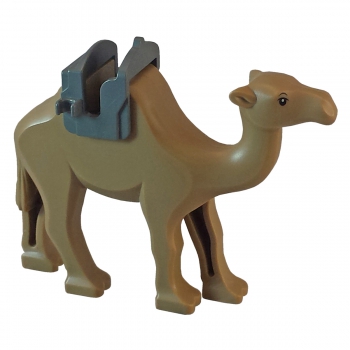 Lego Kamel dunkelbeige mit Sattel