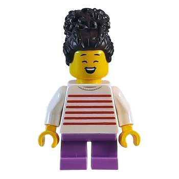 cty1019 Lego Minifigur Mädchen mit schwarzem Haar