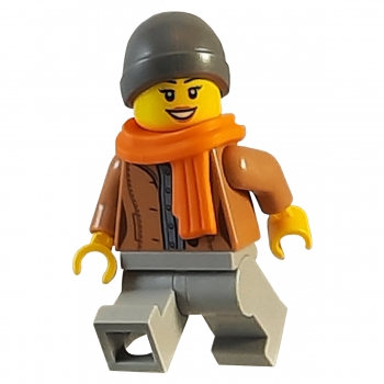 cty1085 Lego Minifigur Kundin mit Schal