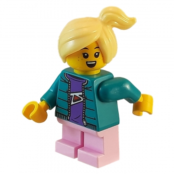 cty1392 Lego Minifigur Mädchen mit Zopf