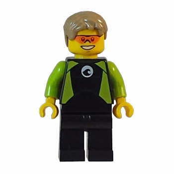cty757 Lego Minifigur Strand Kajakfahrer