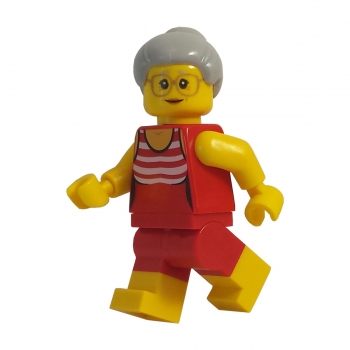 cty766 Lego Minifigur Strand Großmutter