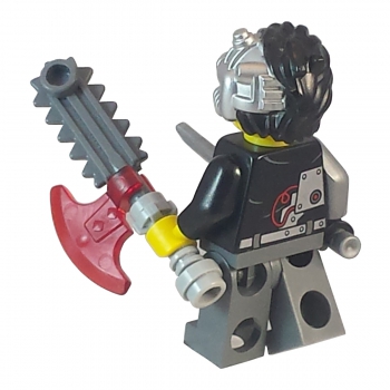 Lego njo088 Minifigur Cyrus Borg mit Schwert und Waffe