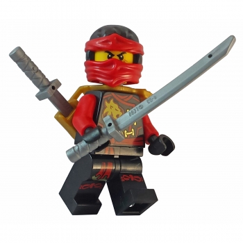 njo186 Lego Minifigur Kai mit zwei Schwertern