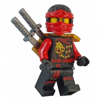 njo186 Lego Minifigur Kai mit zwei Schwertern