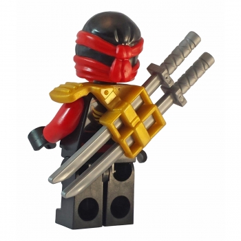 njo186 Lego Minifigur Kai mit zwei Schwertern
