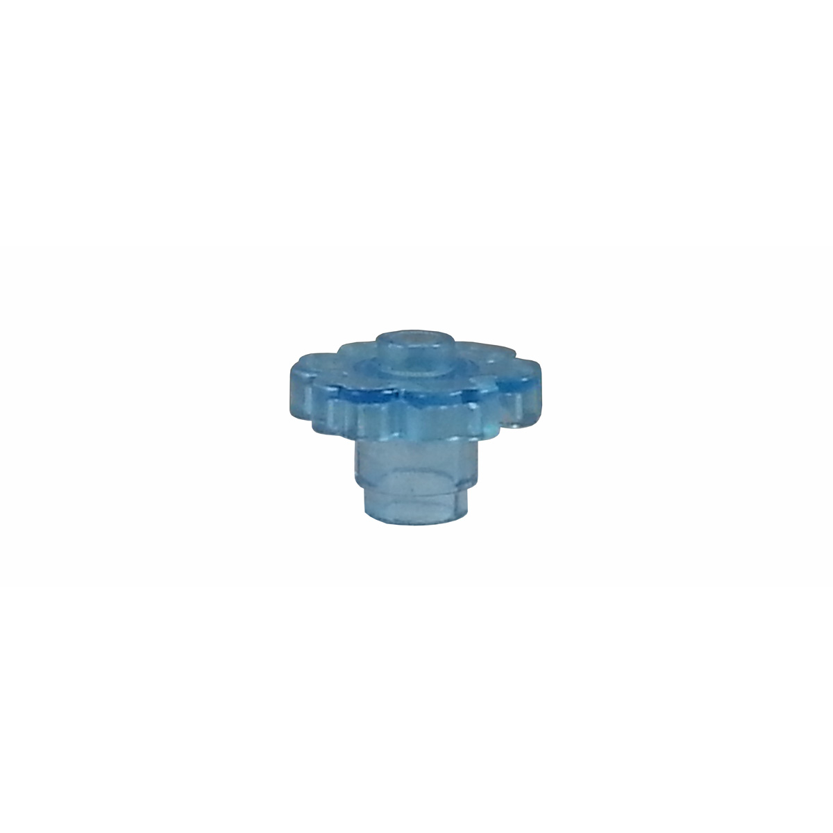 Bausteine Online - Lego 4728 Blume 2 x 2 transparent blau mit abgerundeten Bl?�tenbl?�tter