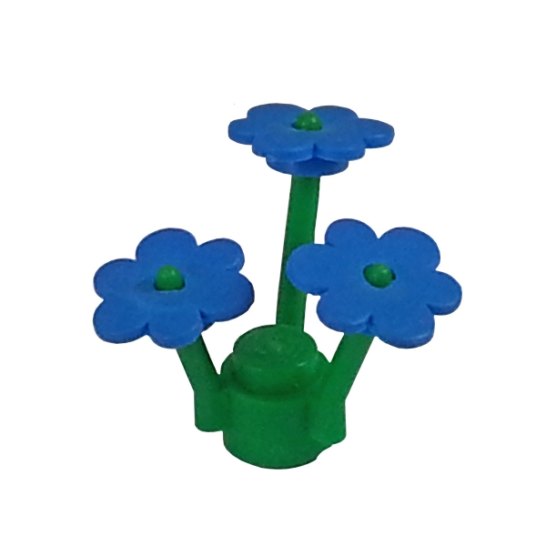 3742 Lego Blume blau mit hellgrünem Stängel