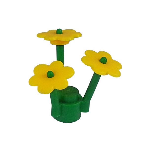 3742 Lego Blume gelb mit grünem Stängel