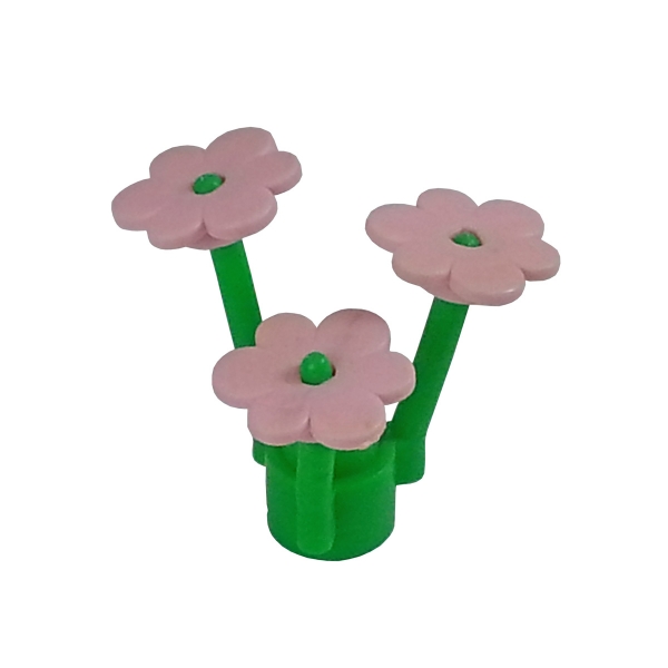 3742 Lego Blume rosa mit hellgrünem Stängel