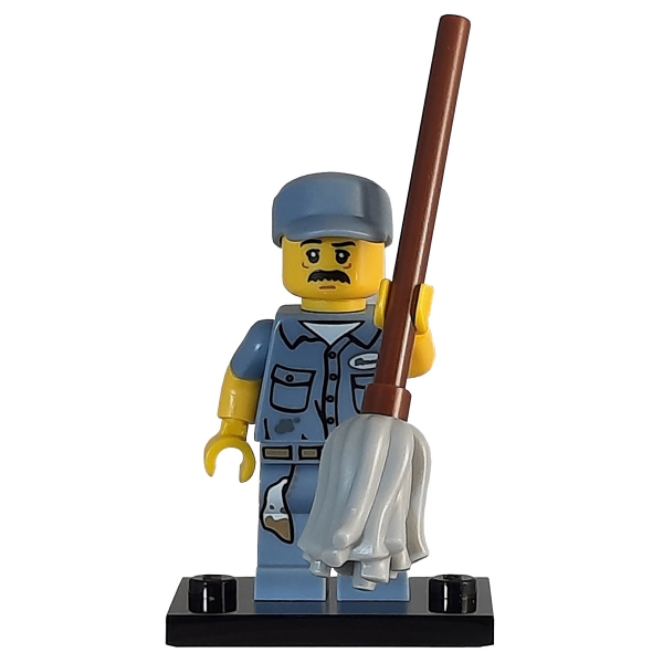 71011 Lego Figur Nr. 9 Hausmeister