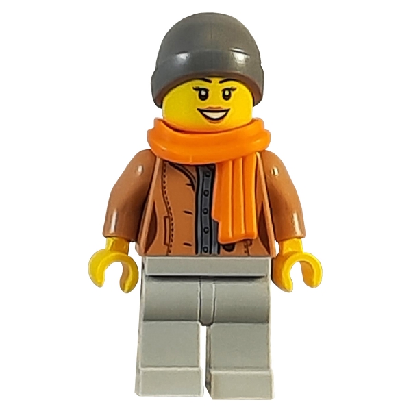 cty1085 Lego Minifigur Kundin mit Schal