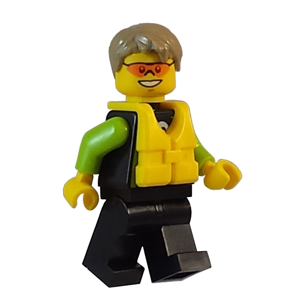 cty757 Lego Minifigur Strand Kajakfahrer
