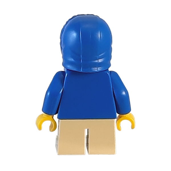 hol057 Lego Minifigur Junge mit blauer Kapuzenjacke