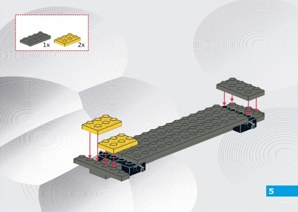 Instruction manual  for the construction of a truck with Lego Bricks