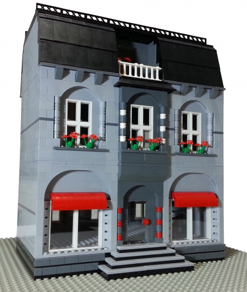 Stadthaus gebaut mit Lego Bausteinen