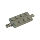 Lego 30157 Plate 2 x 4 lightbluishgray with two Pins